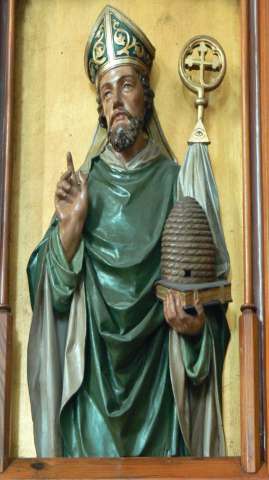 Ambrosius, Schutzpatron der Imker, Bienen und Wachszieher © Wikipedia  